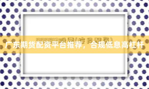 广东期货配资平台推荐，合规低息高杠杆